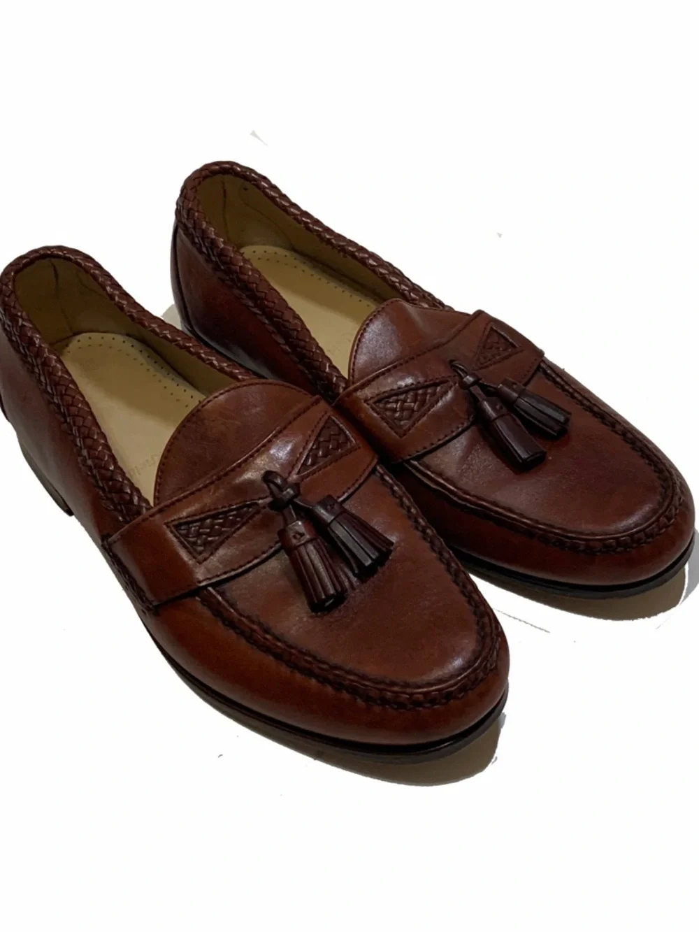 Allen Edmonds Men’s Maxfield Brown leather Tassel Loafer